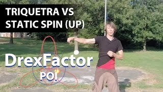 Poi Tutorial Triquetra vs Static Spin Up [upl. by Reuben]