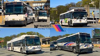 New Jersey Transit Bus Compilation in Weehawken NJ 3 [upl. by Namwen456]