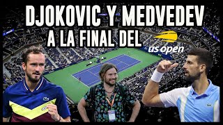 Djokovic y Medvedev en la final del US Open 2023 djokovic medvedev usopen [upl. by Allecram]