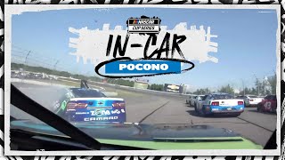 Incar camera Corey LaJoie’s angle of the restart wreck  NASCAR [upl. by Ave]