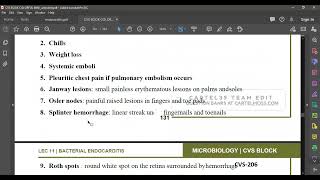 L26 MICRO BACTERIAL ENDOCARDITIS [upl. by Aihsik708]