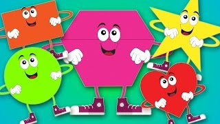 Shapes Song  Learn Shapes For Kids  Baby Learning Videos [upl. by Gert]