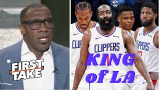 FIRST TAKE  Clippers are KING OF LA  Shannon on KawhiHardenPG13 show out to beat Suns 131122 [upl. by Aitnahc]