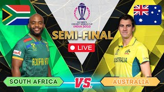 Live South Africa vs Australia 2nd Semi Final Kolkata  Live match score  SA vs AUS Live match [upl. by Pelaga]