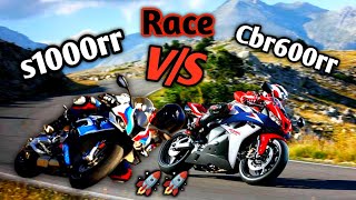 Cbr600rr Vs S1000rr Race  Honda Cbr600rr 2024  BMW S1000RR 2025 [upl. by Yenor896]