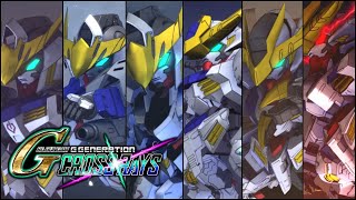 Gundam Barbatos All Forms amp Attacks  Cross Rays [upl. by Eberto]