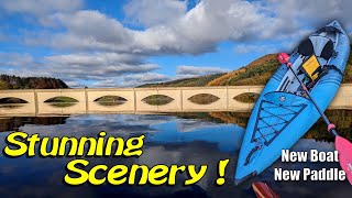 Inflatable Kayaking  Ladybower Reservoir  Aquaglide Chelan [upl. by Rehttam789]