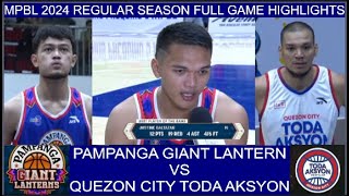 2024 MPBL REGULAR SEASON  Quezon City vs Pampanga Full Game Highlights May 02 2024 [upl. by Isa]