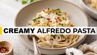 COTTAGE CHEESE ALFREDO PASTA SAUCE  quick healthy dinner recipe [upl. by Naida201]