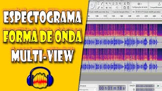 Espectrograma Forma de Onda e Multiview no Audacity [upl. by Ennej]