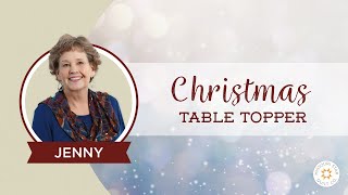 The Easiest Christmas Table Topper  Mini Tree Skirt Youll Ever Make [upl. by Jeroma]