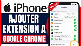 Comment Ajouter Une Extension A Google Chrome iphone  2025 [upl. by Madonna]