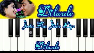 Jeeta Tha Jiske Liye Dilwale Piano  Easy Mobile Piano Lesson YouTube · LalitaNayal [upl. by Colleen17]