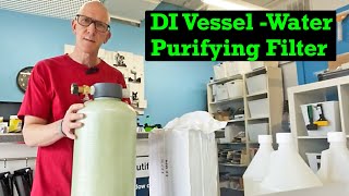 DI Water Purifier Vessel for pure window cleaning  how to refill it with new resin [upl. by Stila828]