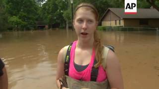 Texas River Crests At Record Level Tuesday [upl. by Chernow228]