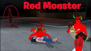 Red Monster at Night monster sakuraschoolsimulator [upl. by Lap]