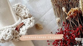 Cómo tejer servilleteros crochet servilleterostejidos [upl. by Carrel]