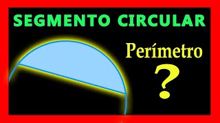 ✅👉 Perimetro de un Segmento Circular [upl. by Ecneralc]