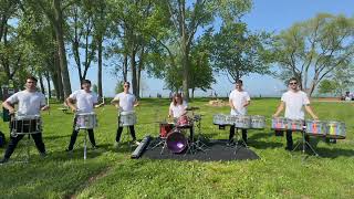 Obscure Drumline at 5K Event part 2 [upl. by Dodds649]