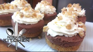 Mini Nutella Cheesecakes  Video Recipe [upl. by Drabeck]