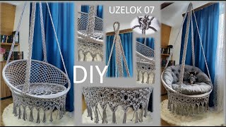 Suspended swing │ Suspended macramé chair │ Childrens swing with your own hands DIY HAMMOCK [upl. by Ginny]