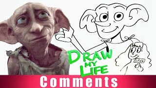 DRAW MY LIFE  Dobby Harry Potter COMMENTS [upl. by Enirual585]