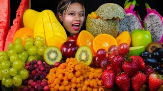 FRESH SEASONAL amp EXOTIC FRUITS amp BERRIES MUKBANG ASMR FRESH FRUIT PLATTER FRUIT amp BERRY EATING 🍒 [upl. by Leonsis]