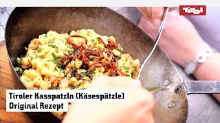 Käsespätzle Das allerbeste Tiroler Kasspatzln Rezept 👨‍🍳 [upl. by Acceber]