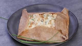 Galette sarrasin poulet noix et roquefort [upl. by Rooke532]