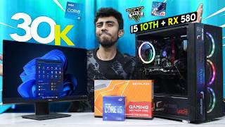 30000 Rs Super Intel i5 Gaming PC Build🔥 With GPU Complete Guide🪛 Gaming Test 10th Gen 8GB GPU [upl. by Eniarral]