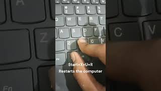 laptop restart shortcut key 🔑 how to restart laptop  shorts pc viral popular [upl. by Loos75]