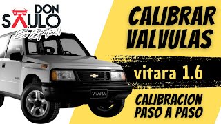 Cómo calibrar las válvulas del VITARA 16 g16b [upl. by Kilroy]