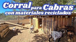 Como hacer un corral para cabras enanas con materiales reciclados [upl. by Southworth]