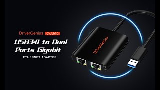 DriverGenius CU200  Dual Gigabit Ethernet NIC Adapter USB 30 [upl. by Eyk]