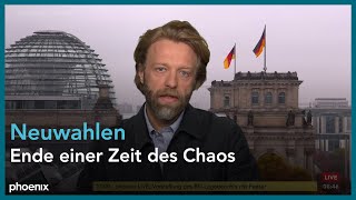 phoenix nachgefragt mit Moritz Eichhorn zu Neuwahlen am 121124 [upl. by Alanah]