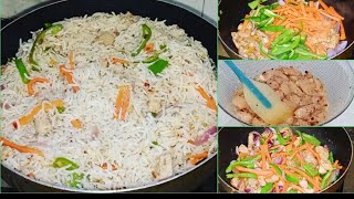 How to make chicken vegetable🥦🥕🌽fried ricechinese chicken vegetable fried ricekhanapakana29 [upl. by Anissej]