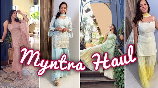 Myntra Festive Haul Sharara sets [upl. by Storz991]