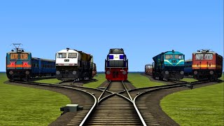 5 Train On Single Track BUMMPY RAILROAD  Train Simulator 2024 [upl. by Sivlek804]