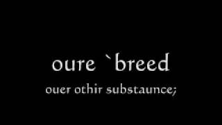 The Lords Prayer  Preier of Oure Lord in Recited Middle English John Wycliffe Bible [upl. by Uel]