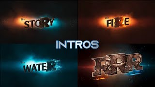 RRR All Title Card  The Story The Fire The Water RRR  All Title Card Intro And BGM 🎥 [upl. by Eedna]