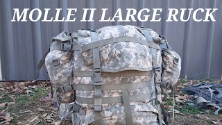 MOLLE II Large Rucksack Setup Tips And Ramblings [upl. by Maggio]