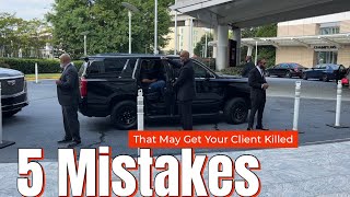 5 Mistakes Bodyguards Make that Endanger their Clients security bodyguard [upl. by Sudnor739]