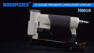 【Upholstery Nail Gun】N8016 80 Series Pneumatic Fine Wire Stapler Woodpecker [upl. by Mall]