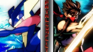 GRENINJA vs STRIDER HIRYU Pokémon vs Capcom  ⚠️ FATAL CONFLICT ⚠️ [upl. by Initirb]