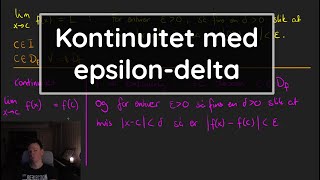 Kontinuitet med epsilondeltadefinisjonen TMA4100 Matematikk 1 NTNU [upl. by Ashok]