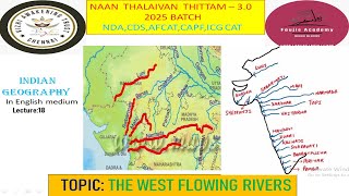 West Flowing Peninsular rivers lecture18 Indian Geography for all exam cdsndaafcatcapfupsc [upl. by Ecnedurp]