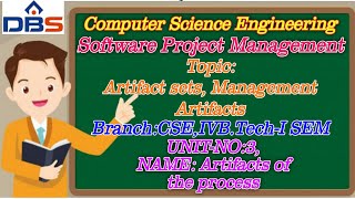 Artifact sets and Management artifacts  Software Project Management  Online Education  DBS Talks [upl. by Ekud]