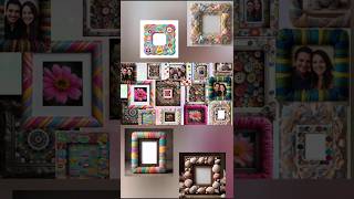 best Photo Frame Diy Ideas  diy beautiful photo frame ytshorts diy craft photoframe [upl. by Suellen]