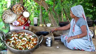 Kathiyawadi Kaju Gathiya Nu Shaak  Gujarat Village Cooking [upl. by Arik492]