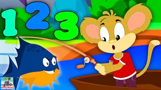 12345 Once I Got Fish Alive  More Baby Rhymes amp Kids Videos [upl. by Eelrebmyk811]